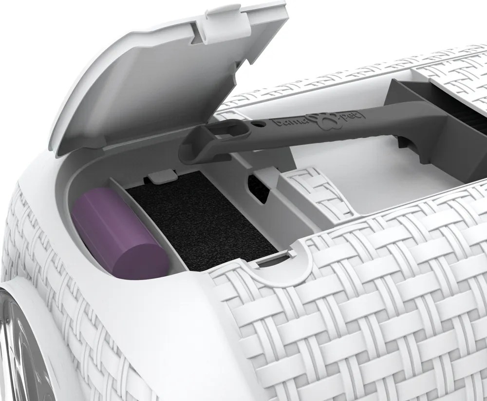 BAMA Mačacia krytá toaleta PRIVE, hnedá