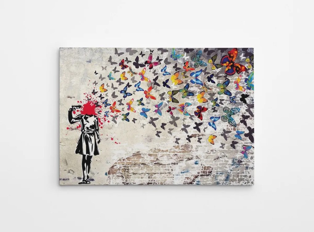 Obraz na plátne Butterfly dead WY51 70x100 cm
