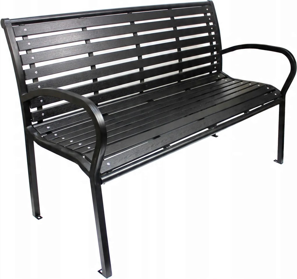 CH Záhradná lavička Trusty - čierna