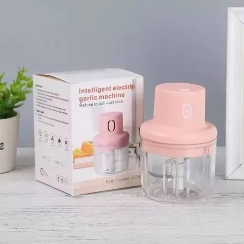 Akumulátorový elektrický sekáčik KB010 250 ml - ružový