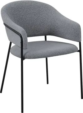 Jedálenská stolička Inga, holubia sivá štruktúrovaná látka%