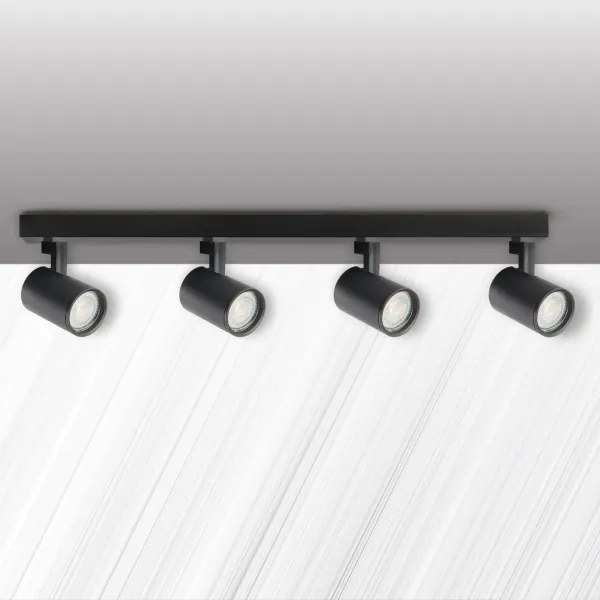 Bodové svietidlo LYNX 4xGU10/10W/230V čierna