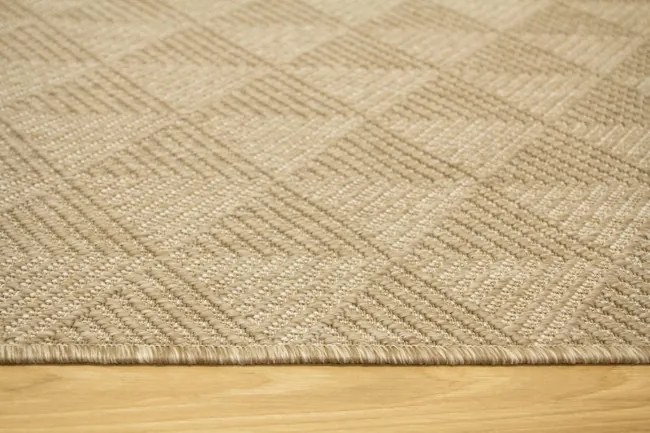 Šnúrkový obojstranný koberec Brussels 205740/10610 béžový / krémový