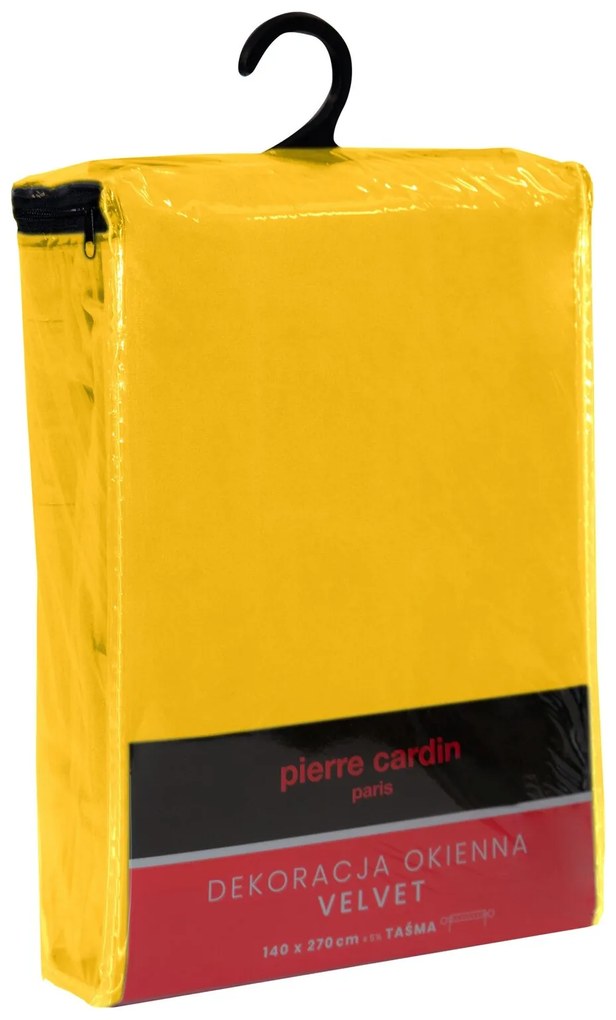ZATEMŇOVACÍ ZÁVES NA PÁSKE PIERRE CARDIN SIBEL 140X270 CM HORČICOVÁ
