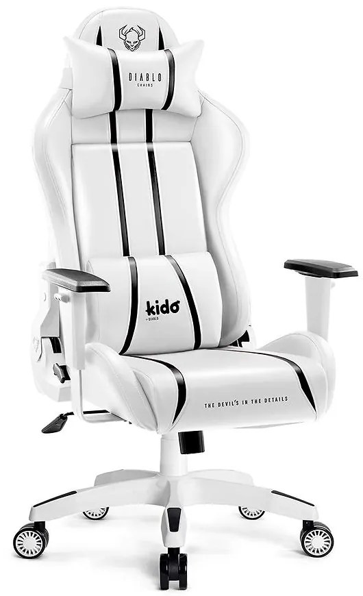 Detské herné kreslo Diablo X-One 2.0 biely/čierna
