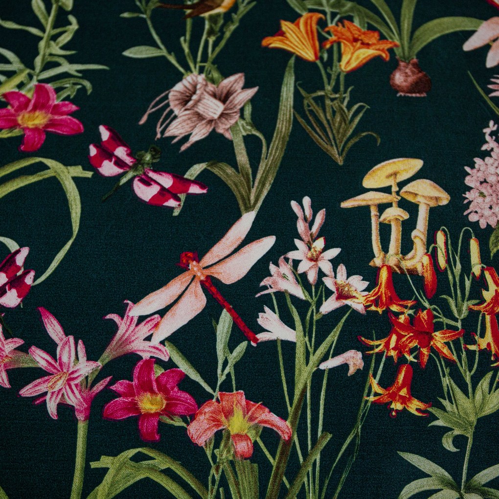 Obliečky z mikrovlákna MYSTIC GARDEN tmavo zelené Rozmer obliečky: 2 ks 70 x 90 cm | 200 x 220 cm