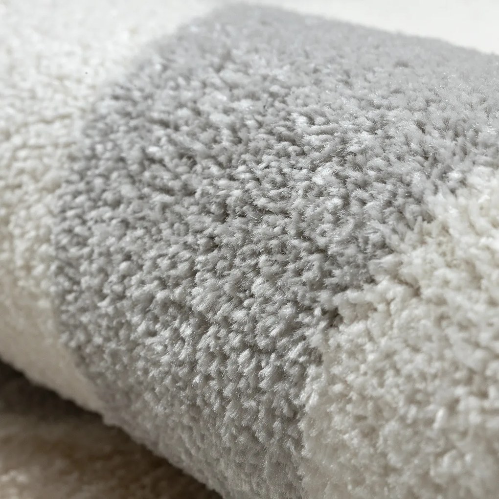 Dywany Łuszczów, Kusový koberec Fusion 0213 white/dark pink, 120x170, viacfarebná, kancelária