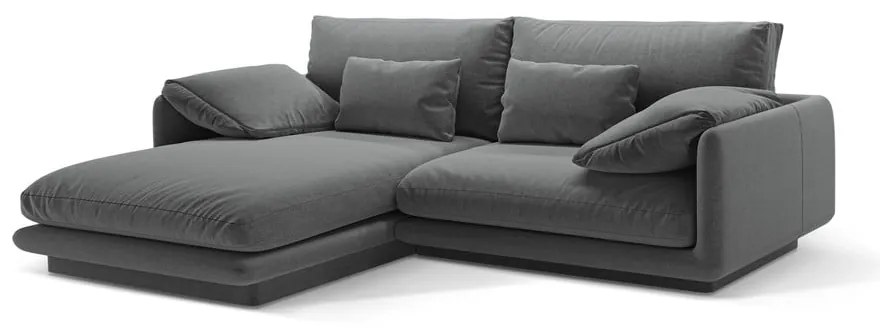 Tmavosivá rohová pohovka (ľavý roh) Torino – Micadoni Home