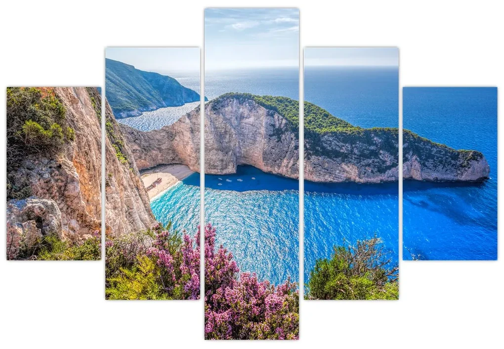 Obraz - Pláž Navagio, Grécko (150x105 cm)