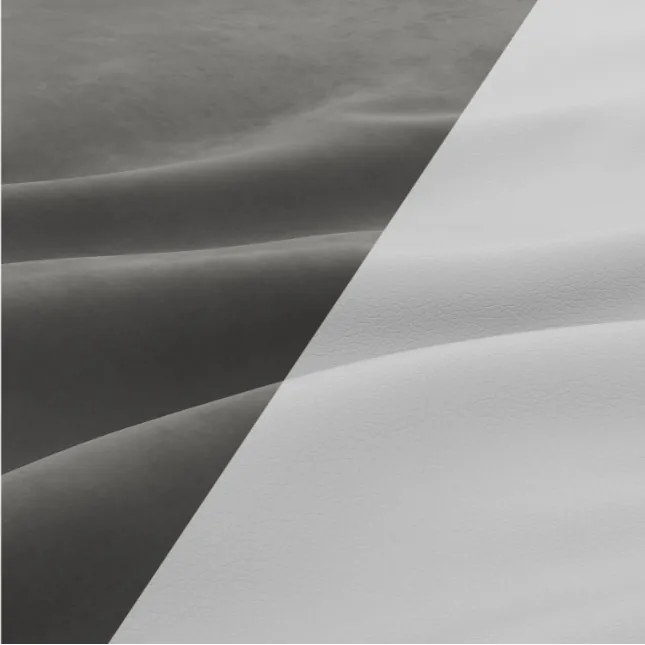 Sedacia súprava FORESTA v tvare U, pravá tmavosivá / biela