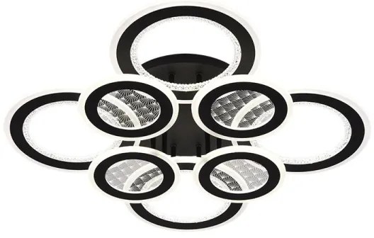 LED Stmievateľný prisadený luster LED/200W/230V 3000-6500K + diaľkové ovládanie