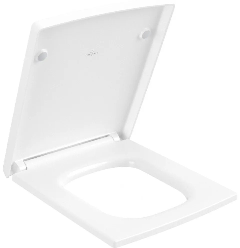 VILLEROY &amp; BOCH Memento 2.0 WC sedátko s poklopom, s funkciou QuickRelease a Softclosing, biela alpská, 8M24S101