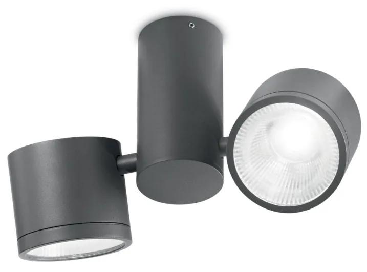 IDEAL LUX LED vonkajšie stropné bodové svietidlo SUNGLASSES, antracitové