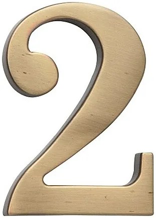 Domová číslica COBRA - 5 cm (OFS - bronz česaný), 3, COBRA OFS (bronz česaný)