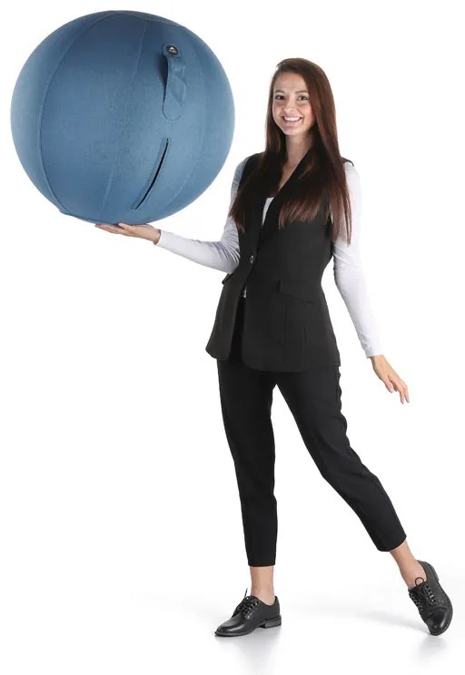 Ergonomická sedacia lopta, modrá