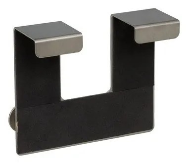 Kovový vešiak na dvere v matne striebornej farbe 13 cm – Casa Selección