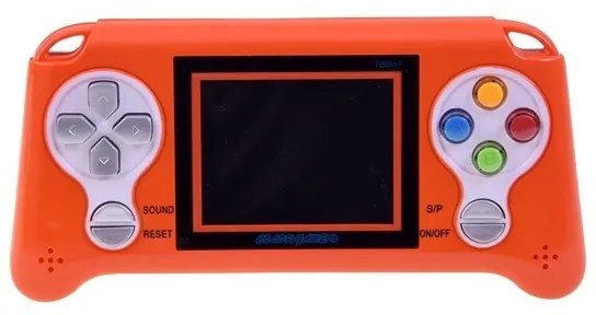 GR0321 DR Elektronická herná konzola 70 hier Oranžová
