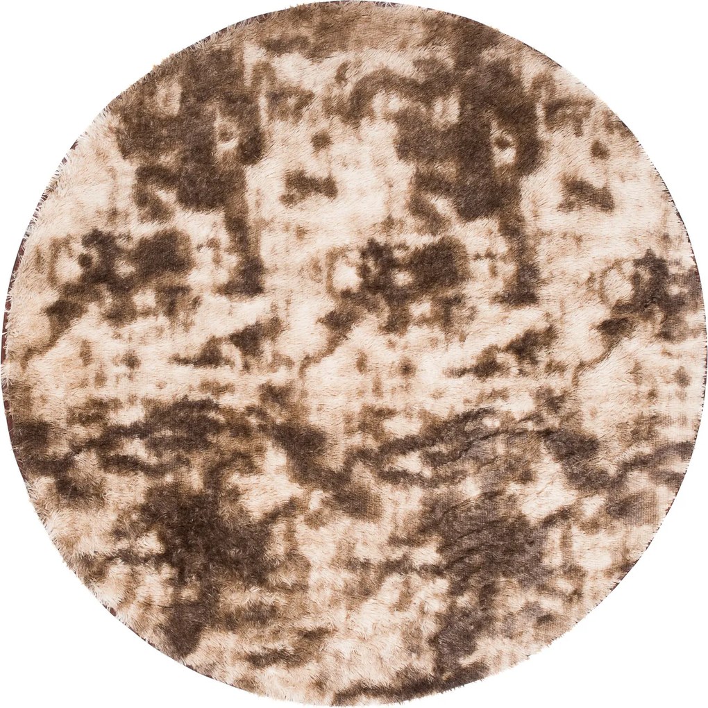 TA Koberec MR-580 Brown SILK DYED KOŁO Hnedý Okrúhly Rozmer: 130x130 cm