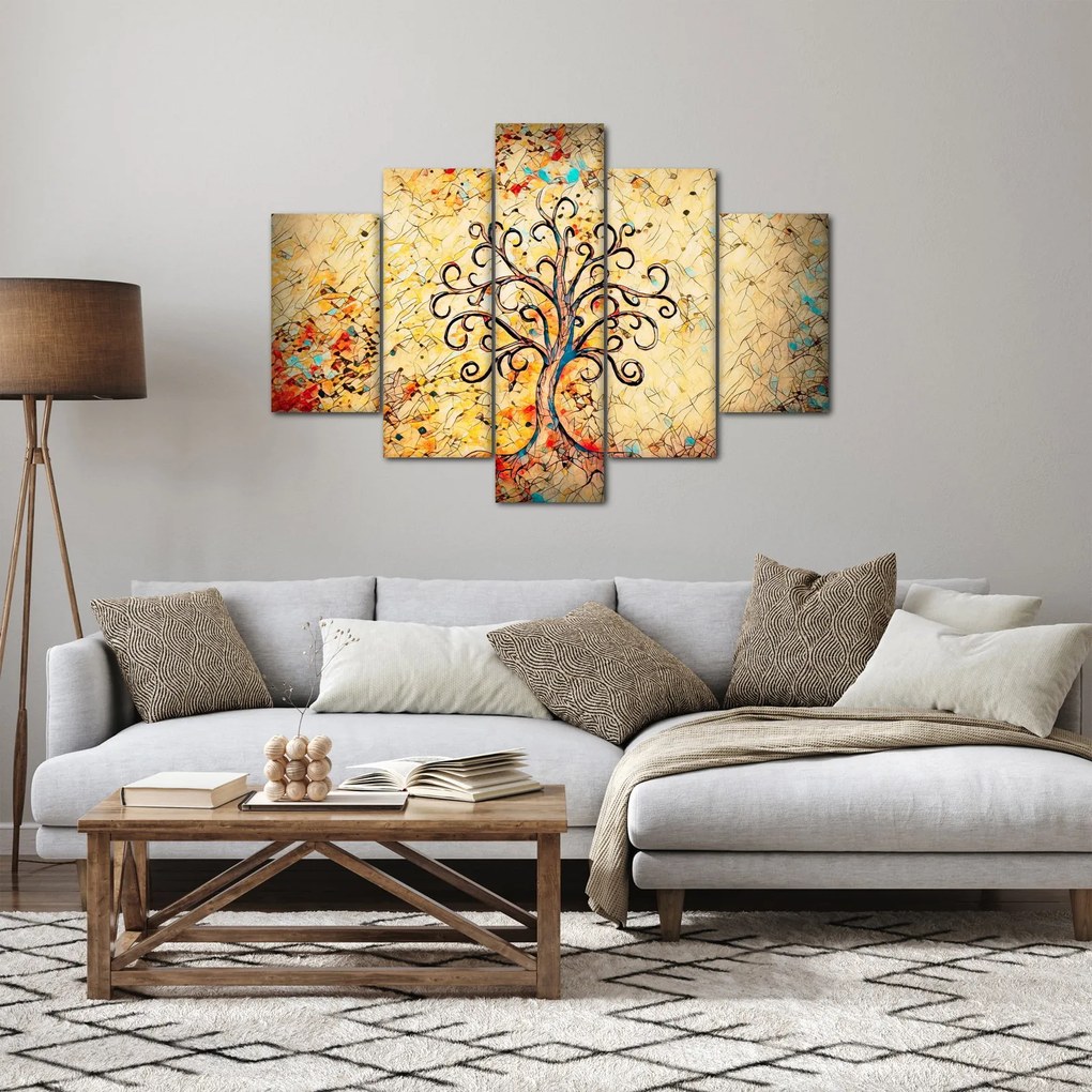 Obraz - Mozaikový strom života (150x105 cm)