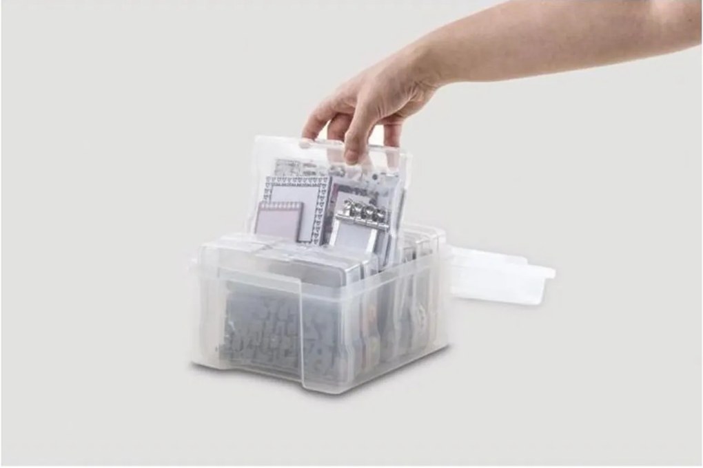 Úložný box s ďalšími 6 boxmi, SIX na fotky a kreatívu