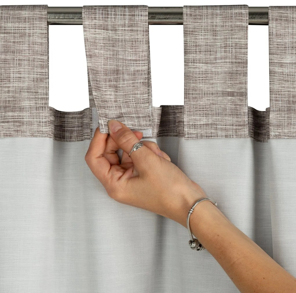 ZÁHRADNÝ VODEODOLNÝ ZÁVES NA PÚTKACH GARDEN 155X240 CM HNEDÁ