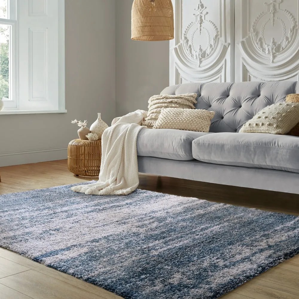 Modrý koberec 80x150 cm Dune Ombre – Flair Rugs