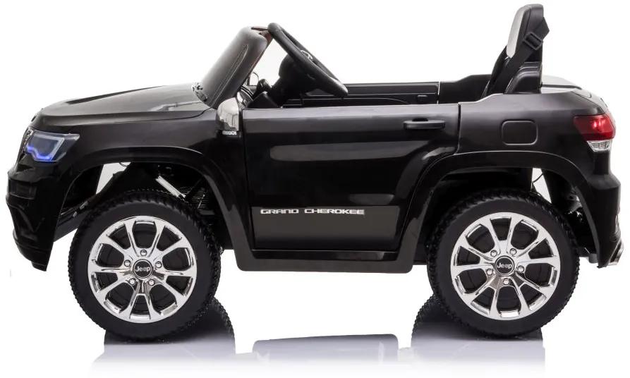 LEAN CARS Elektrické autíčko - Jeep Grand Cherokee - čierne - 2x45W - 12V7Ah - 2023