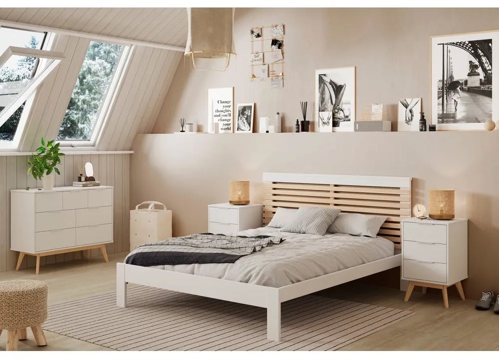 Biely nočný stolík Campus - Marckeric