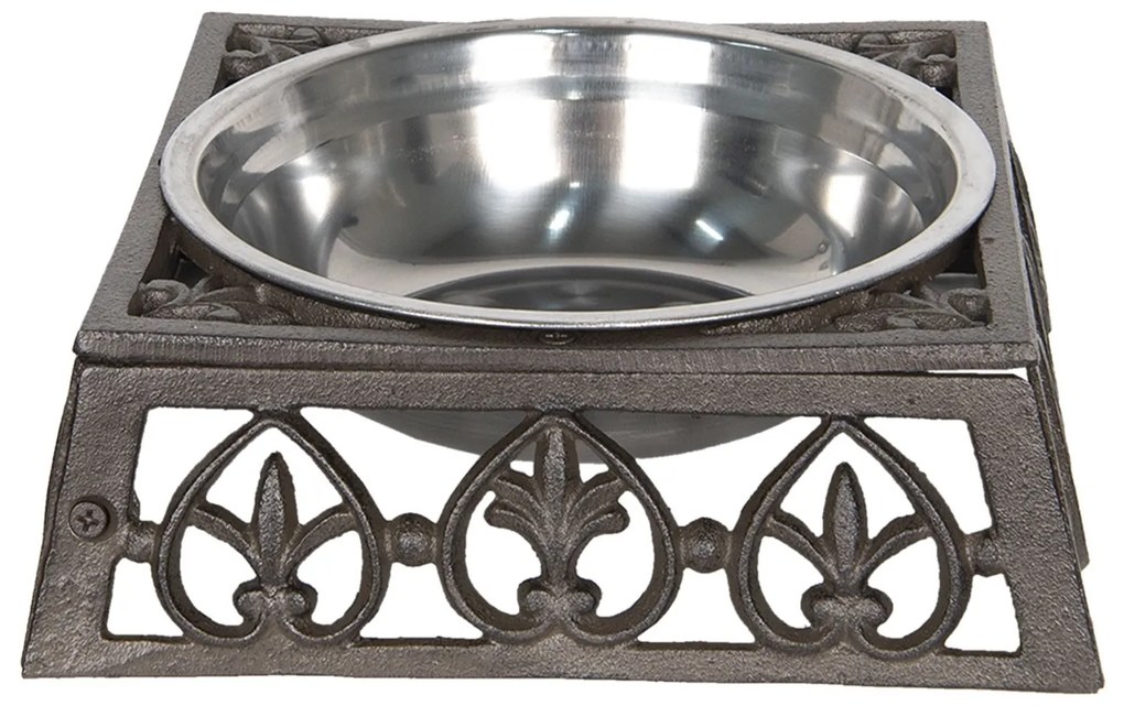 Miska v kovovom stojane - 28*28*8 cm / 0,82L