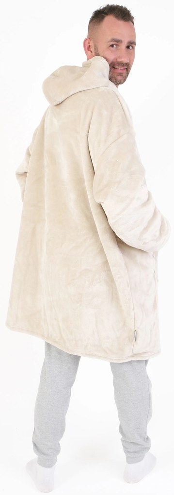 Baránková mikina mikroplyš – Laura prírodná veľkosť L