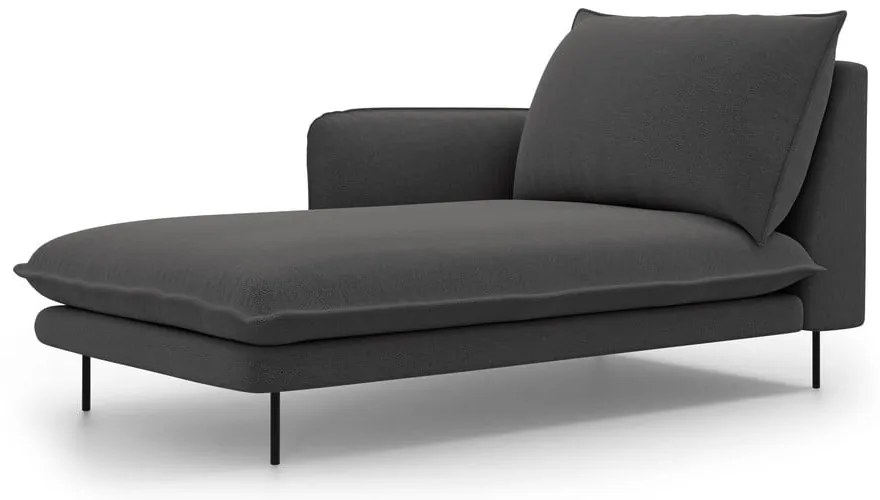 Tmavosivá leňoška Cosmopolitan Design Vienna, ľavý roh