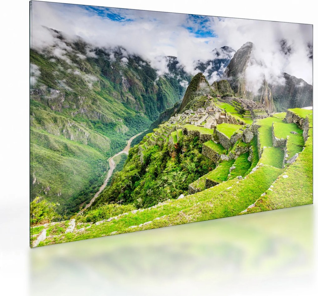 Sklenený obraz - Machu Picchu (70x50 cm)