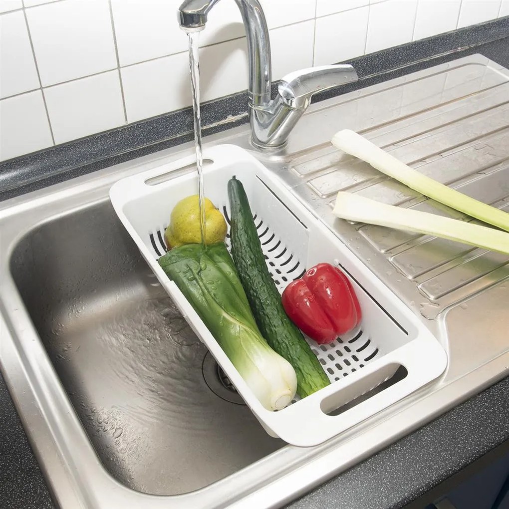 Orion Organizér do drezu, posuvný, plastový, biely PAVO