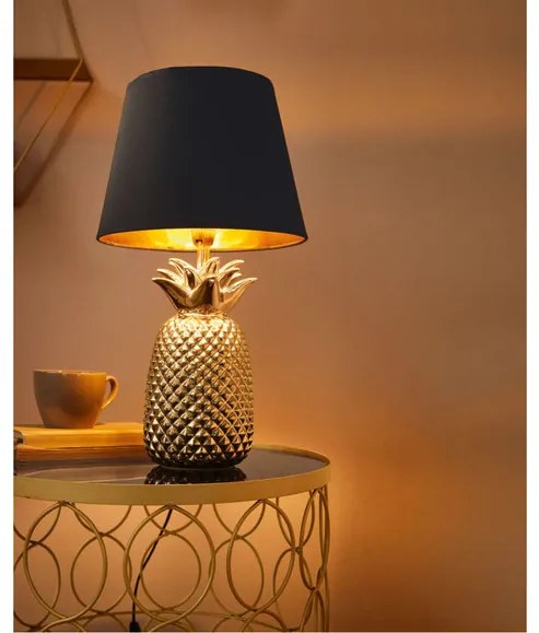 LIVARNO home Stolná LED lampa Ananás (zlatá) (100356712)