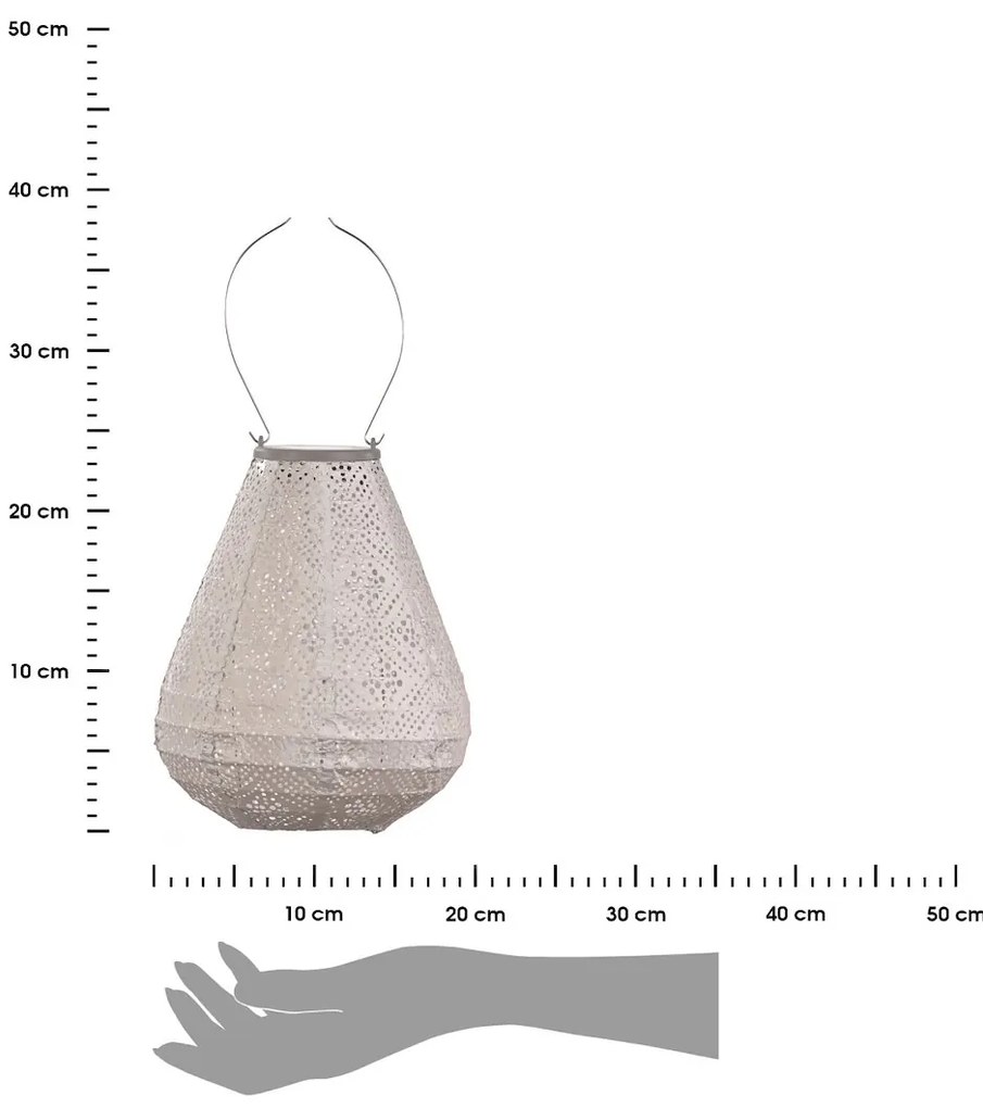 Lumiz SOLÁRNY LAMPÁŠ TULIP 22,5X20 CM BÉŽOVÁ