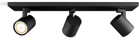 Philips - LED Stmievateľné bodové svietidlo Hue RUNNER 3xGU10/4,2W/230V + DO čierna