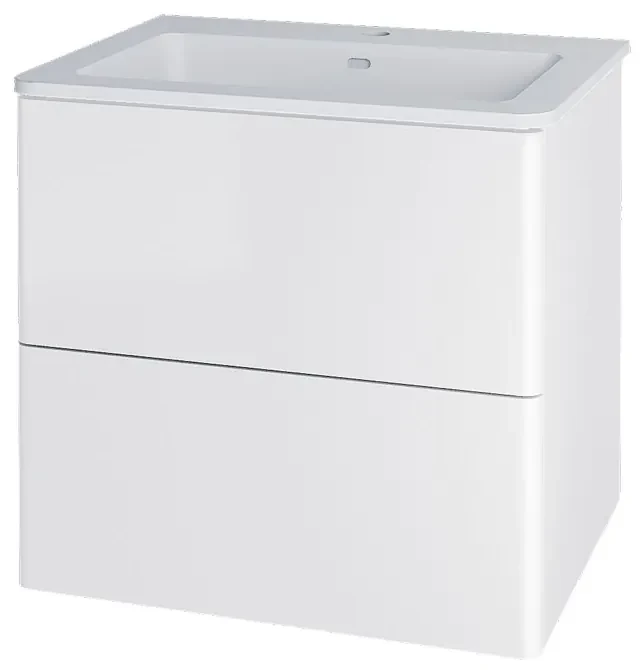 Mereo Mereo, Siena, kúpeľňová skrinka s umývadlom z liateho mramoru 61 cm, MER-CN410M
