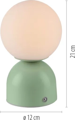 Schöner Wohnen 19218-43 - LED stmievateľná stolná lampa RUDI LED/1,2W/5V zelená