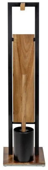 WENKO 25784100 - WC súprava RIVALTA 18x70 cm hnedá/čierna