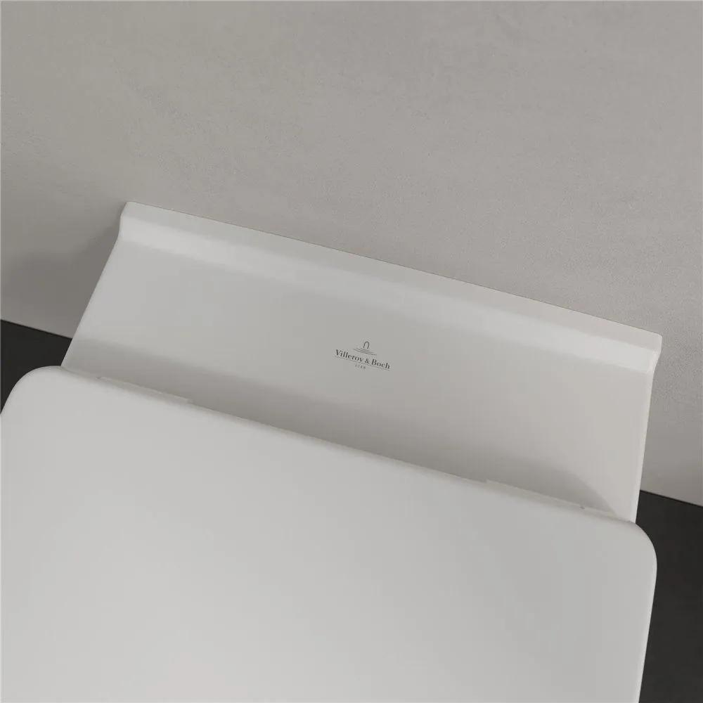 VILLEROY &amp; BOCH O.novo Combi-Pack, závesné WC + WC sedátko s poklopom, s QuickRelease a Softclosing, biela alpská, s povrchom CeramicPlus, 5660H1R1