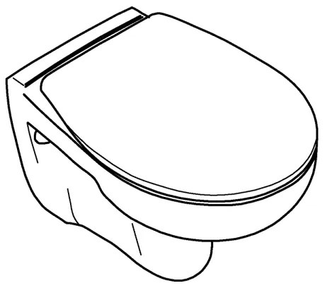 GROHE 39351000 - Závesné WC BAU CERAMIC 53,1 × 36,8 × 36,3 cm keramika/biela