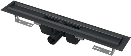 Sprchový žľab Alca 75 cm nerez černá mat APZ1BLACK-750