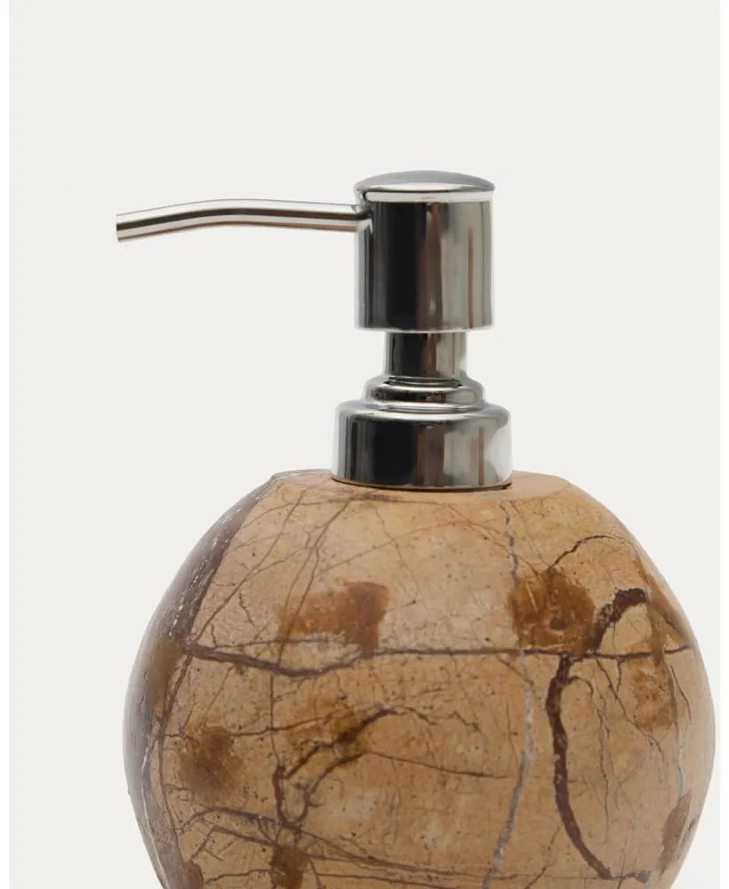 Mramorový dávkovač mydla v prírodnej farbe 200 ml Spalsh – Kave Home