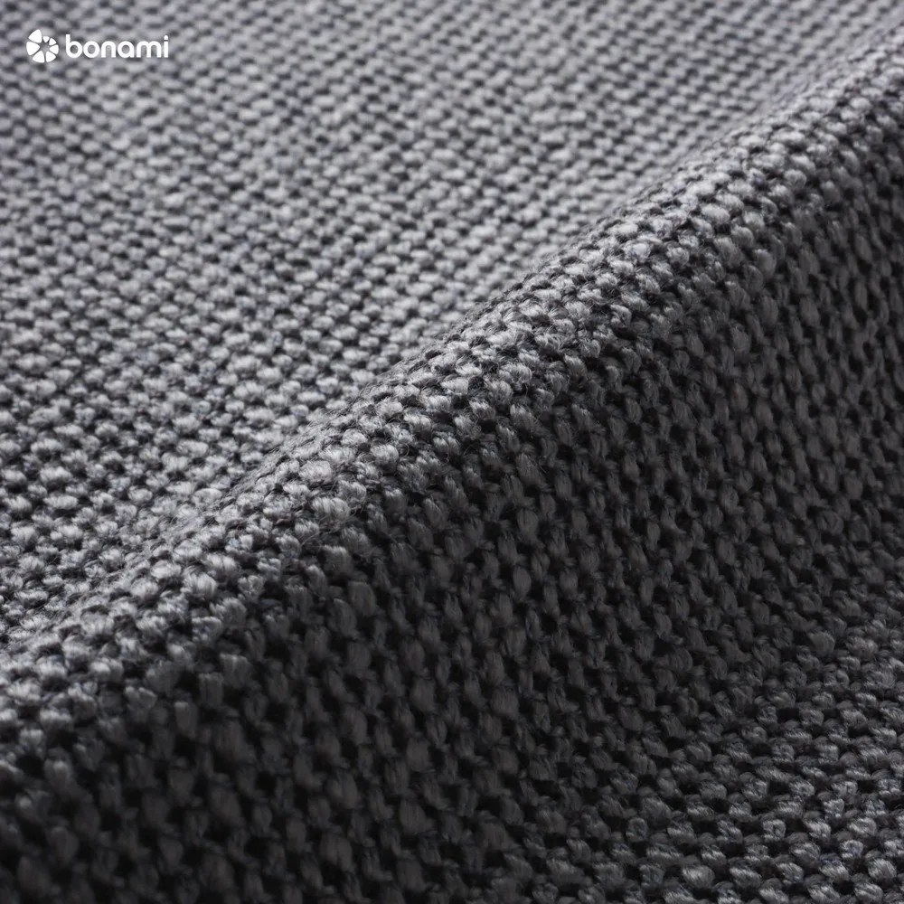 Tmavosivá čalúnená dvojlôžková posteľ s úložným priestorom s roštom 180x200 cm Atesio – Meise Möbel