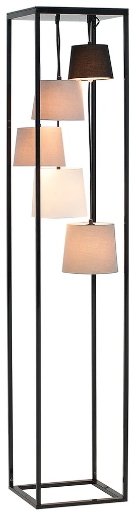 Stojacia lampa Levels 180cm čierna šedá