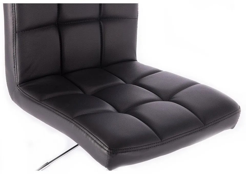 LuxuryForm DESIGN Stolička TOLEDO na striebornom tanieri - čierna