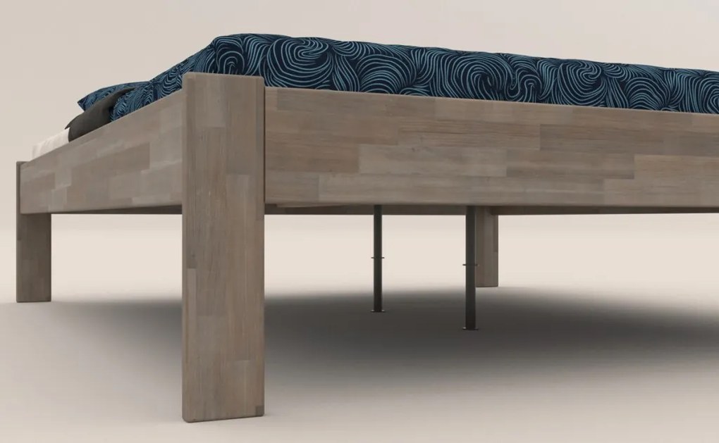 Posteľ Tema Futon 180x200 cm, šedý buk