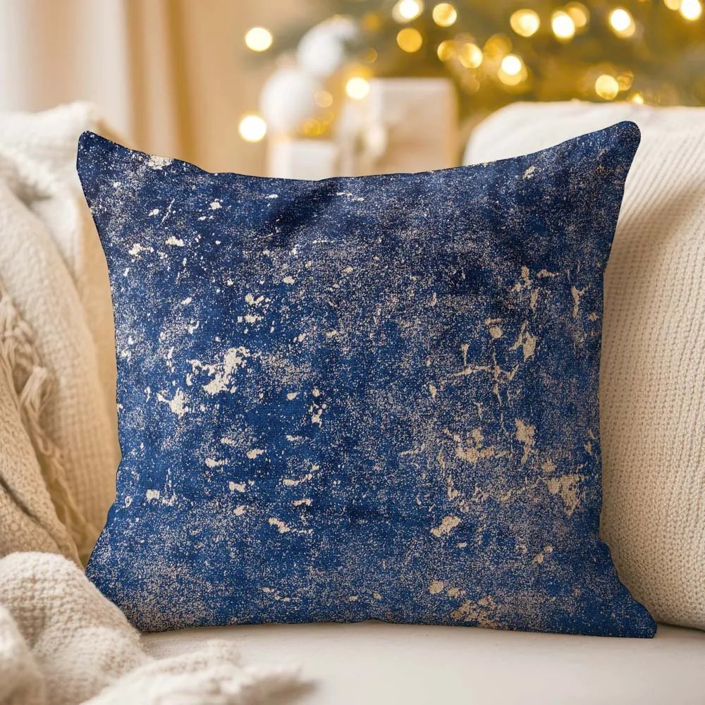 Biante Zamatová obliečka na vankúš Isabela IBL-005 Gold Design kráľovská modrá 30 x 50 cm