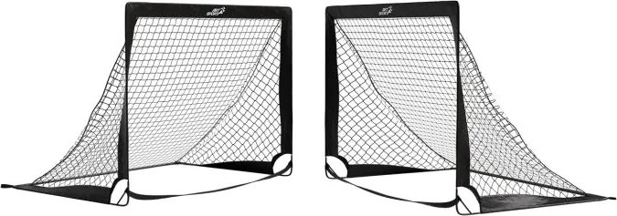 Sada skladacích futbalových bránok Goal Master 2 ks - čierna