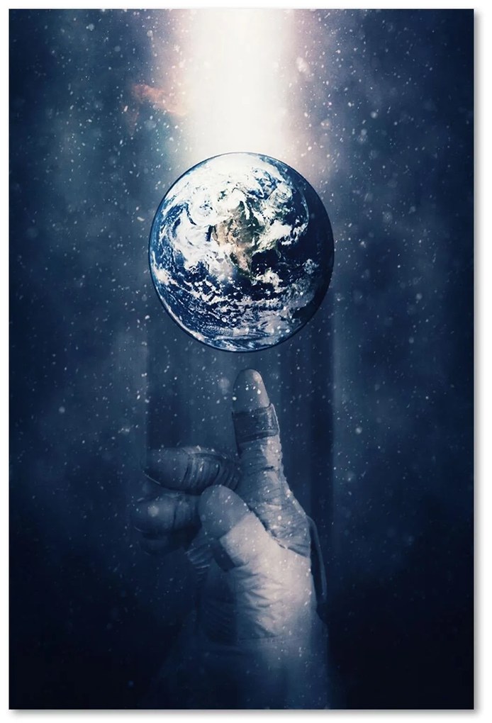 Gario Obraz na plátne Planéta Zem na prste - Gab Fernando Rozmery: 40 x 60 cm